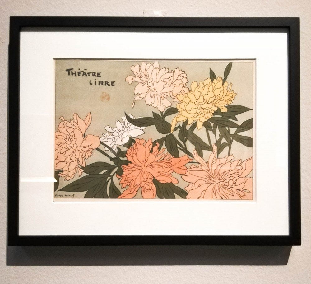 Litografia per il programma del Theatre Libre di George Auriol al MUDEC Museo delle Culture di Milano