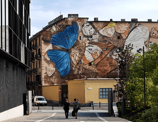 Murales Goal 13: Climate Action di Mantra a Torino per il progetto di arte urbana TOward 2030