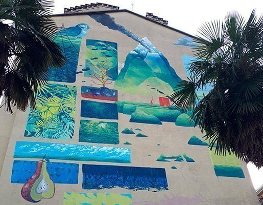 Murales Goal 15: Life on Land di Hitnes a Torino per il progetto di arte urbana TOward 2030