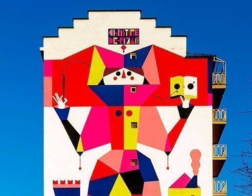 Murales Goal 5: Gender Equality di Camilla Fasini a Torino per il progetto di arte urbana TOward 2030