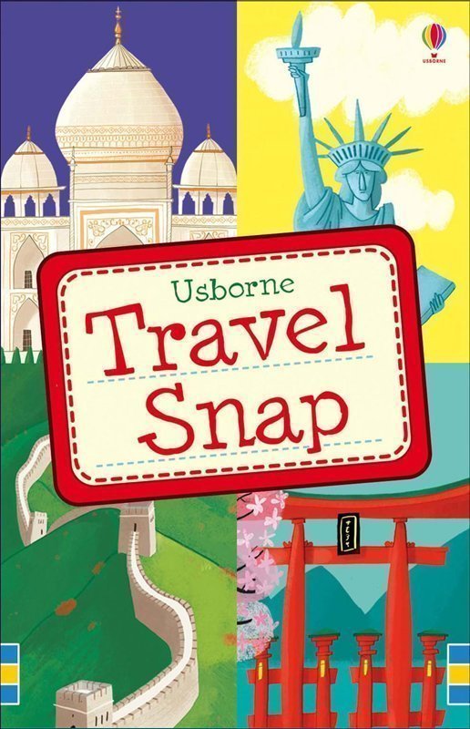 Copertina Travel Snap, gioco di carte edito da Usborne