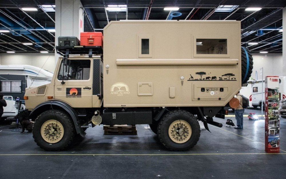 Mercedes-Benz Unimog camperizzato alla fiera A Tutto Camper 2019 a Torino