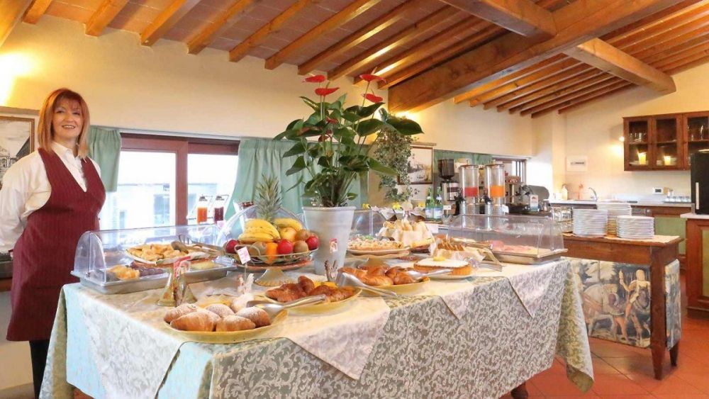 La colazione a Villa Castelletti a Signa