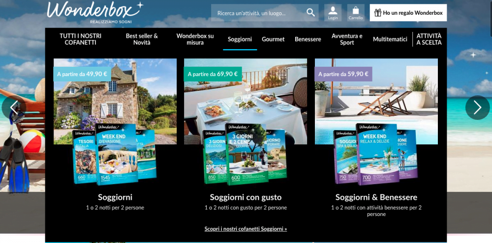 Cofanetti regalo Wonderbox