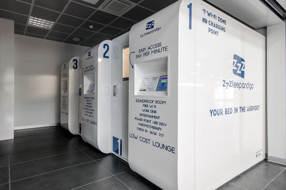 Sleeping pod di Zzzleepandgo a Malpensa e Orio al Serio